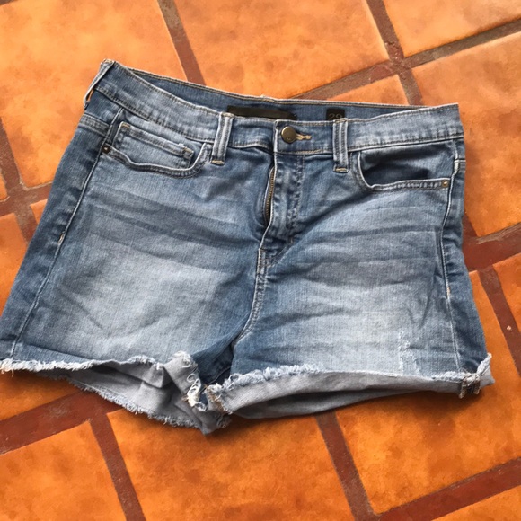 black label denim shorts